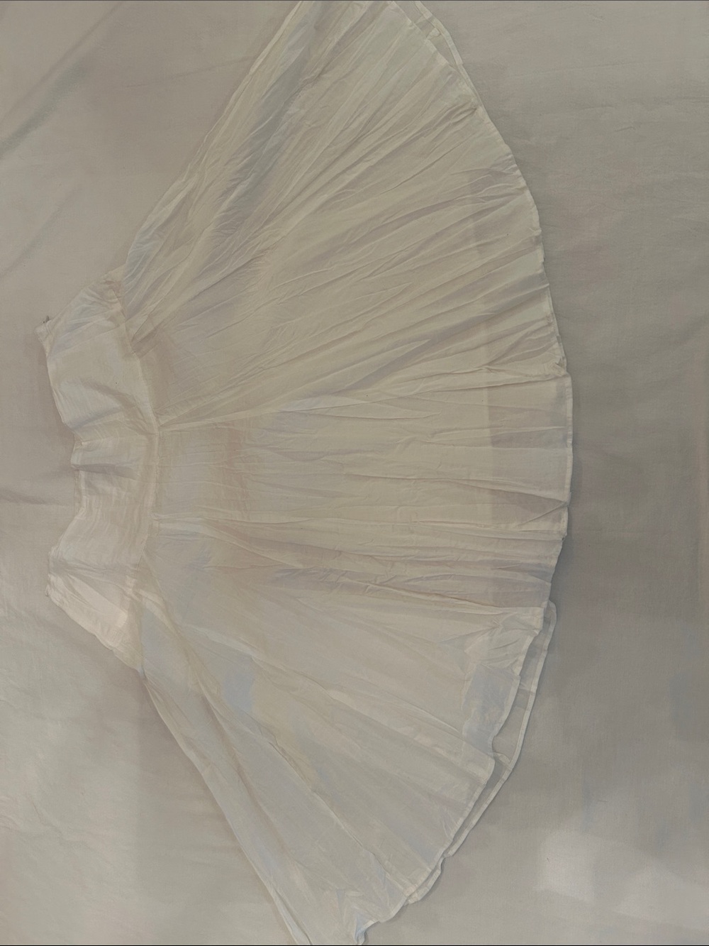 INC International Concepts White Pleated A-Line Midi Skirt - Picture 7 of 7